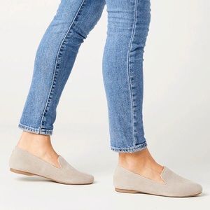 BIRDIES The Starling Suede Latte Flats Slip On Loafers